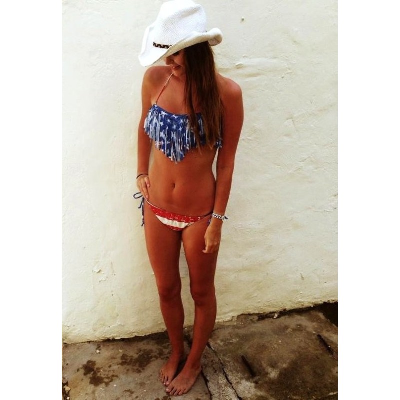 Amerikanlippu tassel bikinit | HerSecret.fi